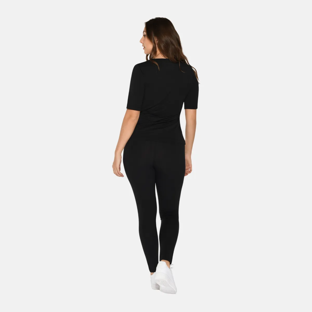 2-Pak Bambus T-shirt i Slim Fit - Sort