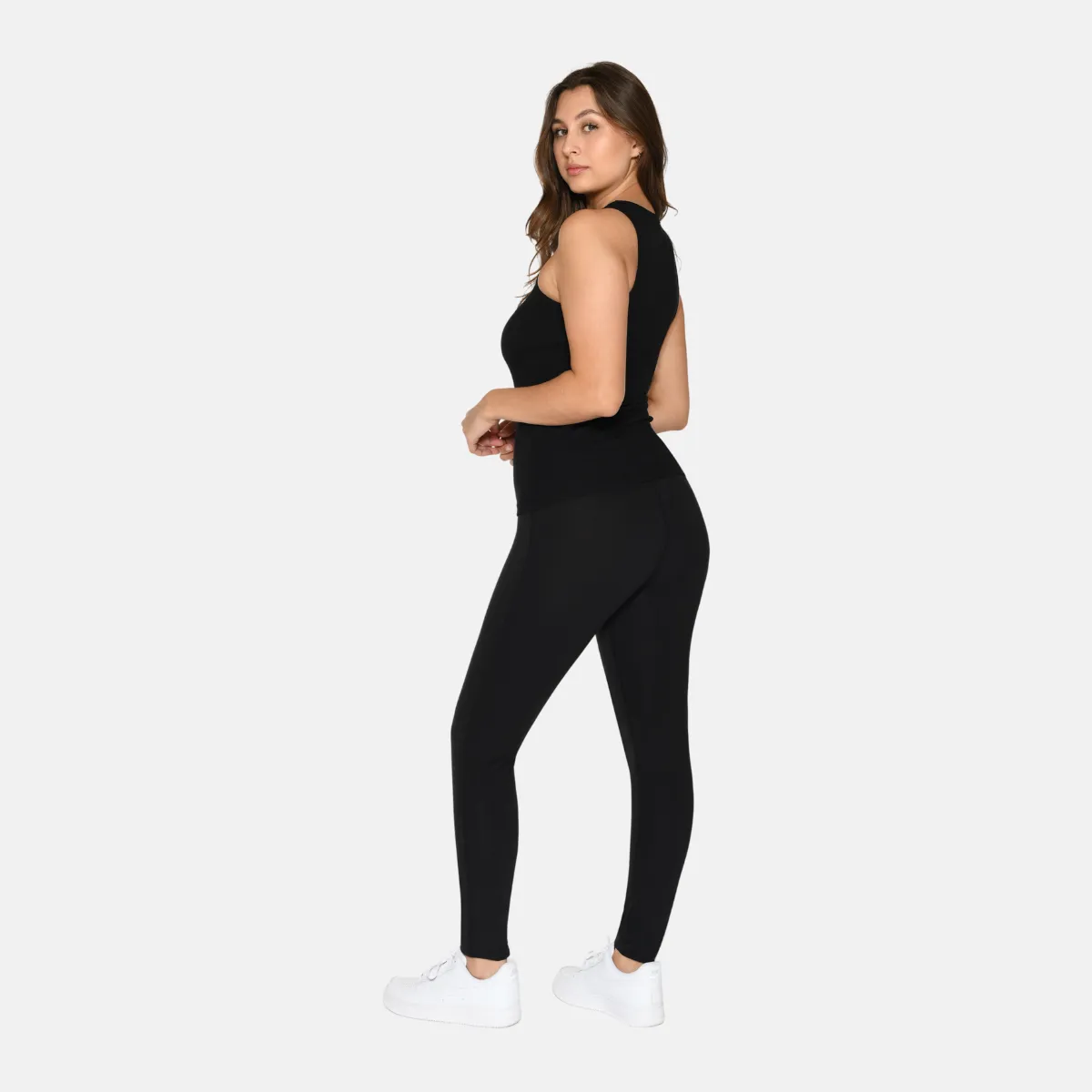 2-Pak Bambus Tank Top - Sort-hvid