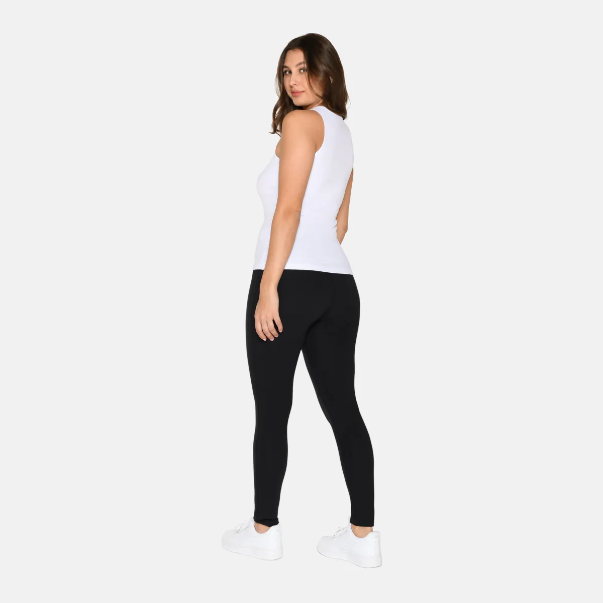 2-Pak Bambus Tank Top - Sort-hvid