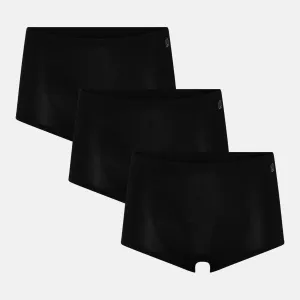 3 pak Bambus hotpants - sort