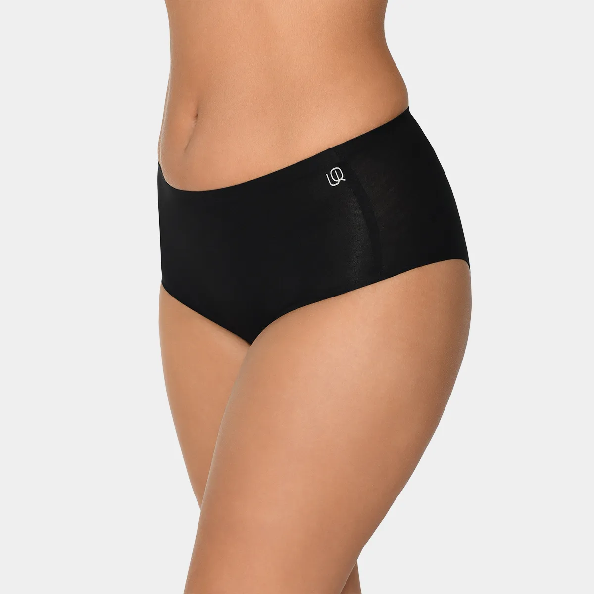 3 pak Bambus maxi trusse - sort-hvid-nude