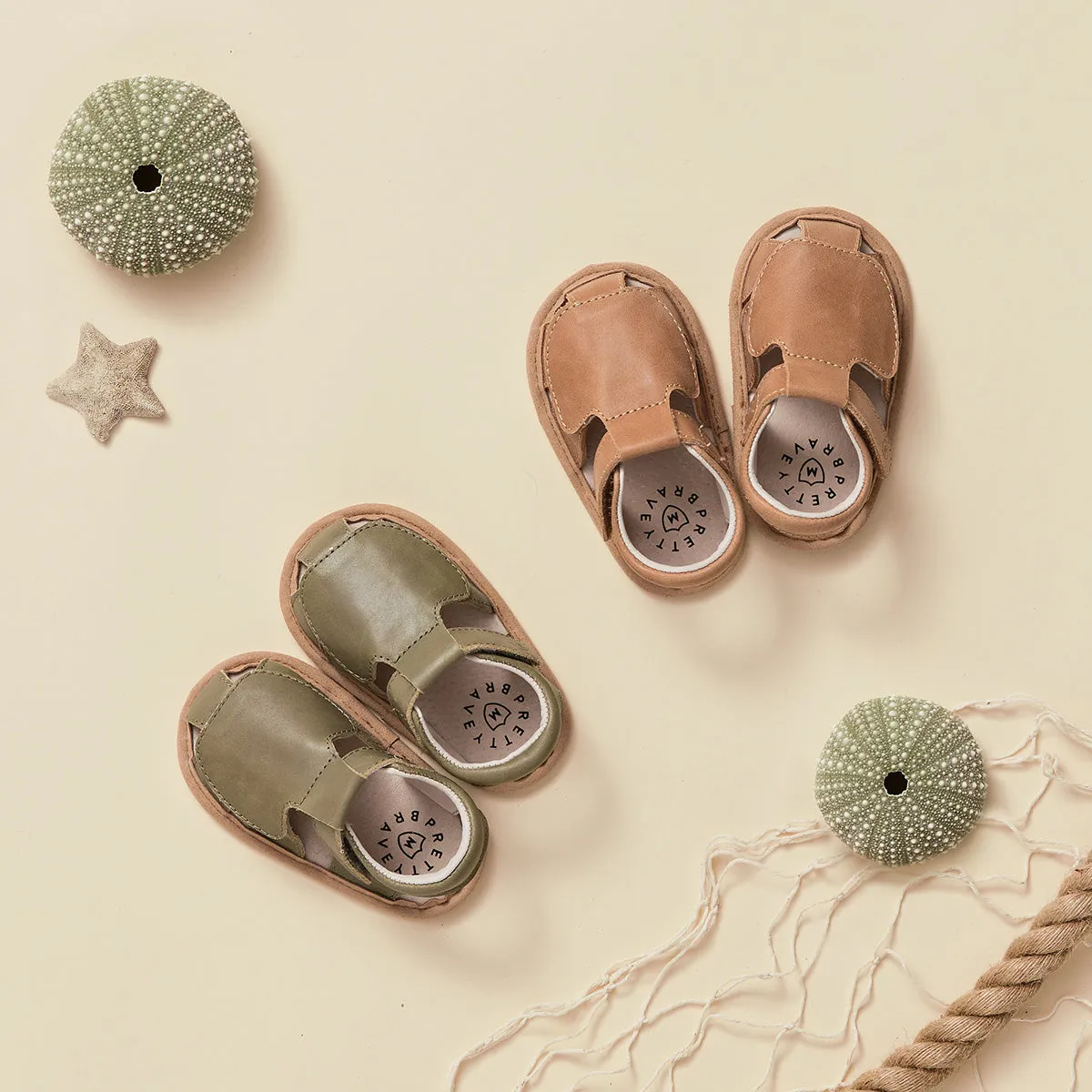 Baby Milo Sandals (Tan)