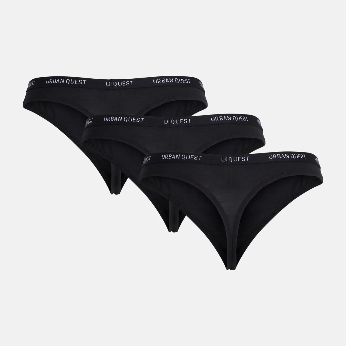 Bambus g-streng 3 pak - sort