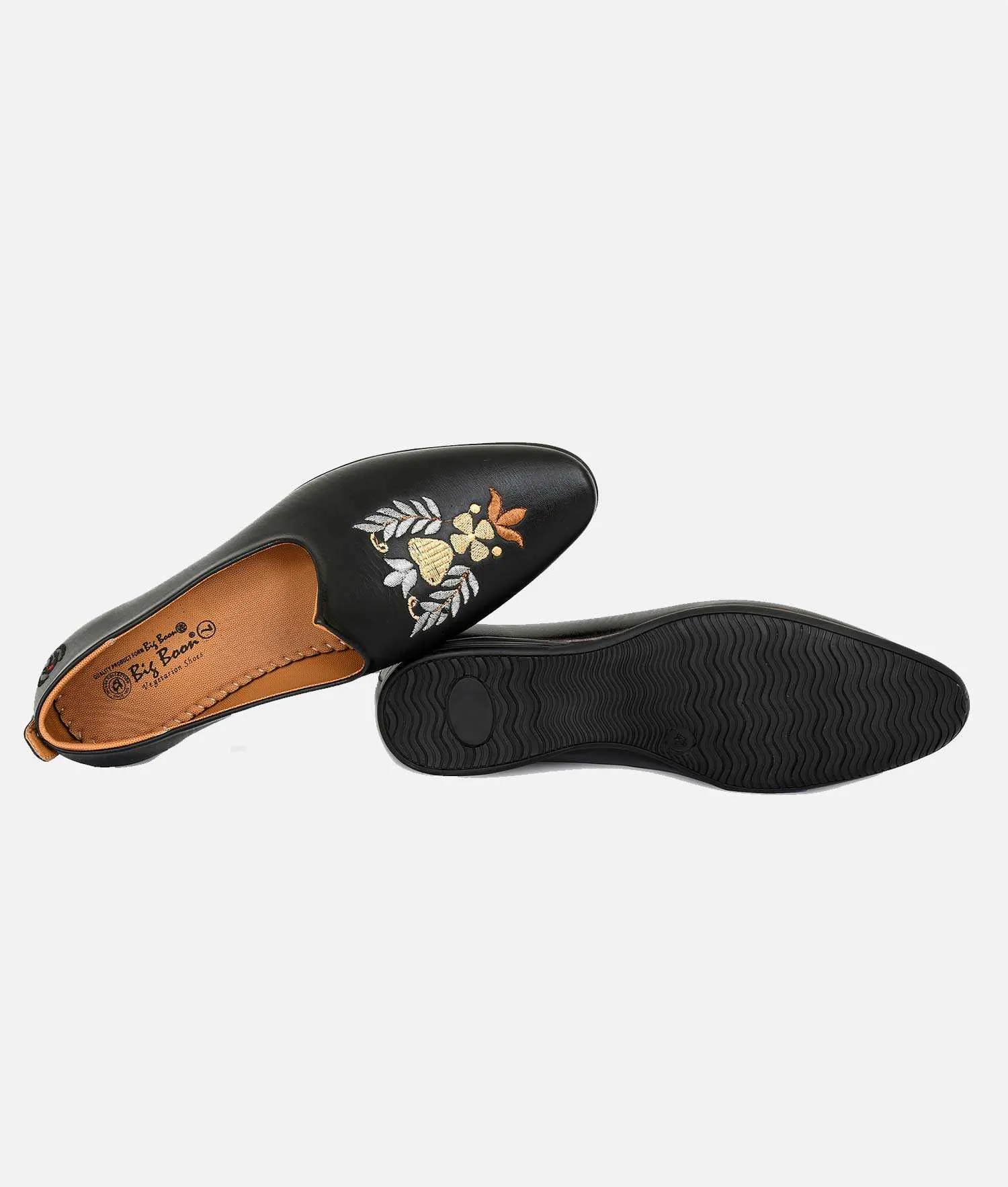 Big Boon Men's Ethnic Shoes  Embroider/ Zardozi Style