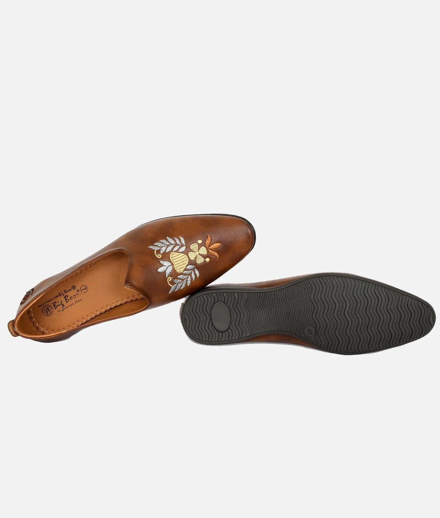 Big Boon Men's Ethnic Shoes  Embroider/ Zardozi Style