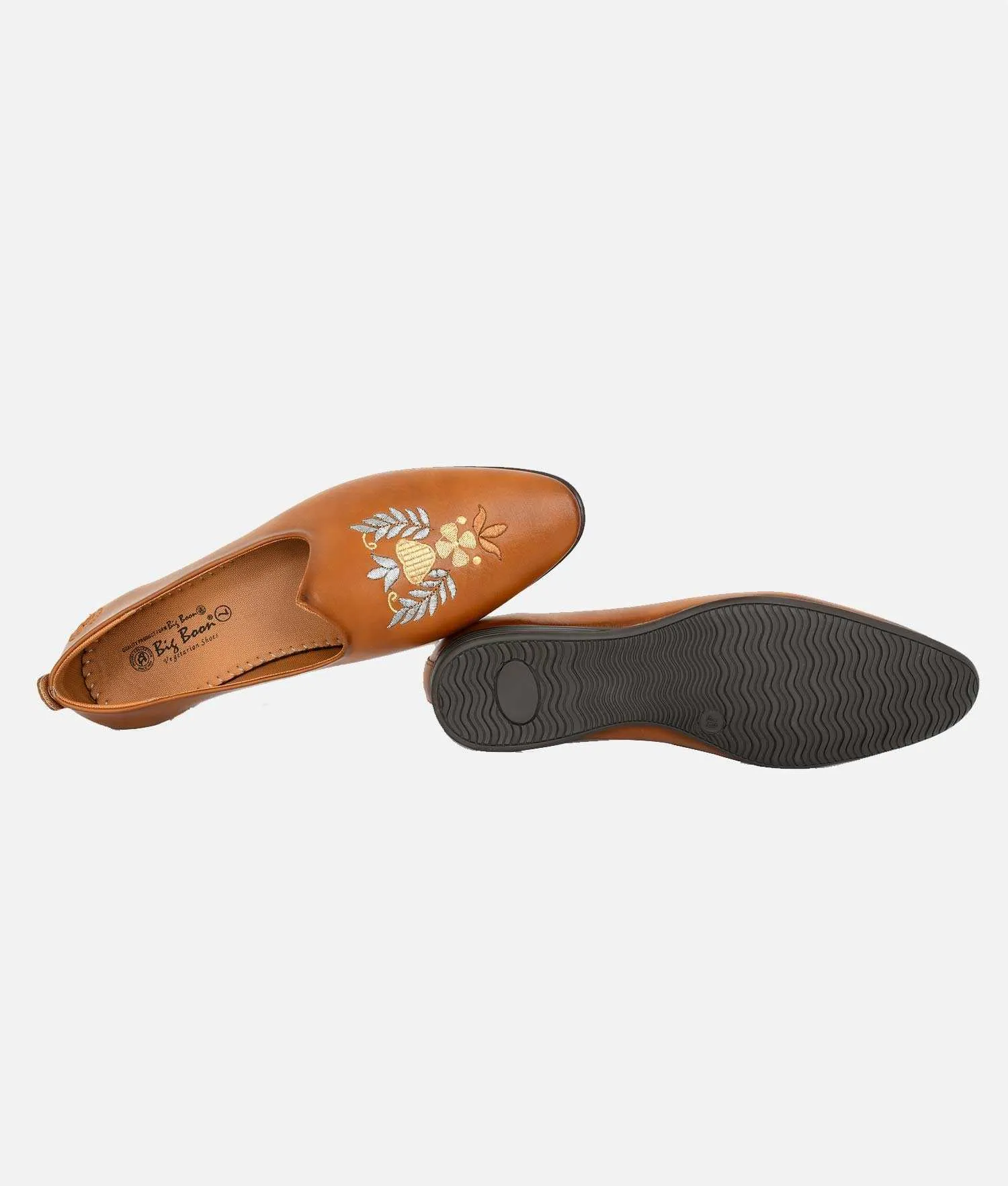 Big Boon Men's Ethnic Shoes  Embroider/ Zardozi Style