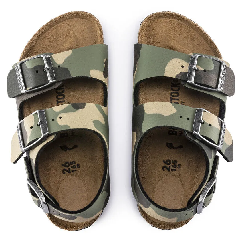 Birkenstock Boy's Milano Camo Sandals