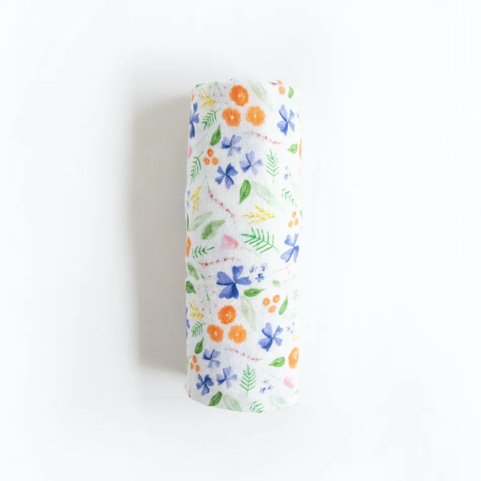 Cotton Muslin Swaddle (Mountain Bloom)