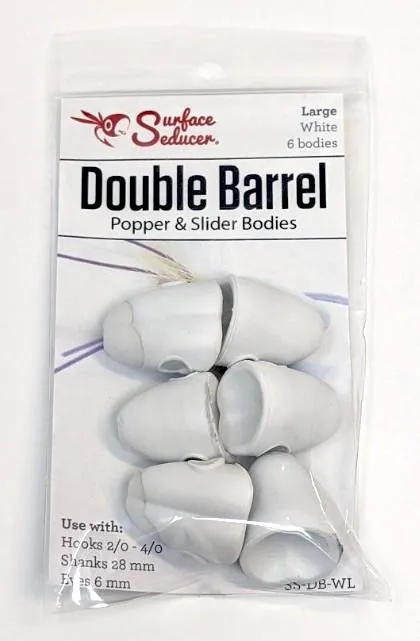 Double Barrel Foam Popper Bodies