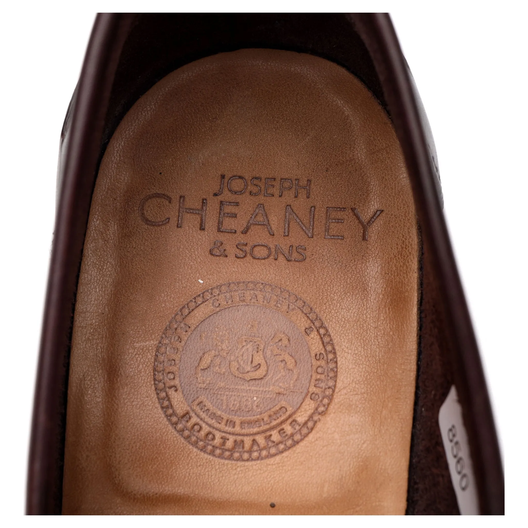 'Dover' Dark Brown Leather Loafers UK 8.5 F