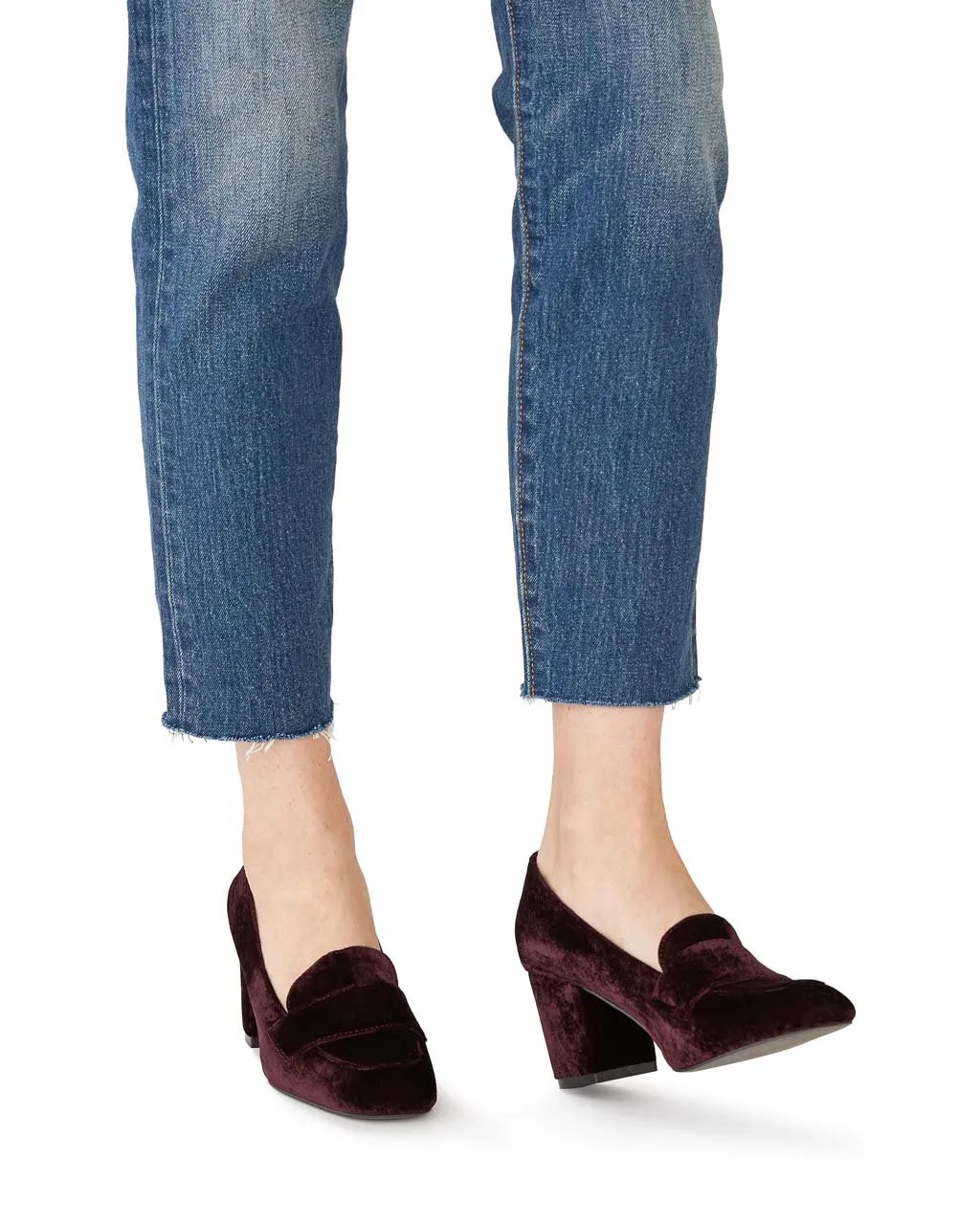 Driel Bordo Velvet Heel