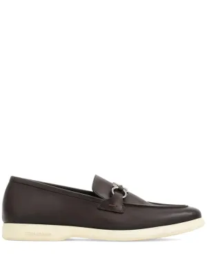 Gancini leather loafers<BR/><BR/>