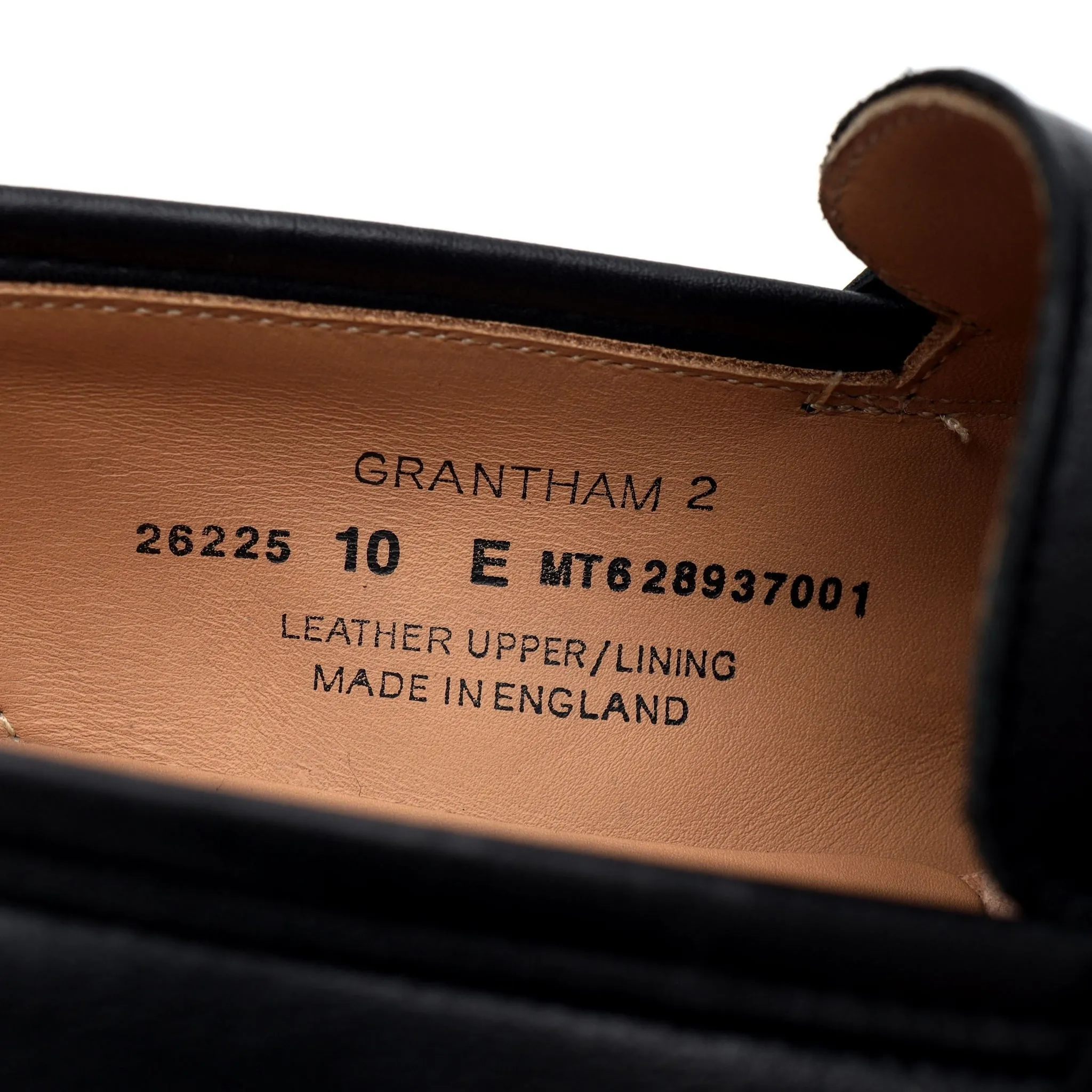 'Grantham 2' Black Leather Loafers UK 10 E