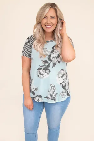 Greatest Part Of Me Top, Blue-Black