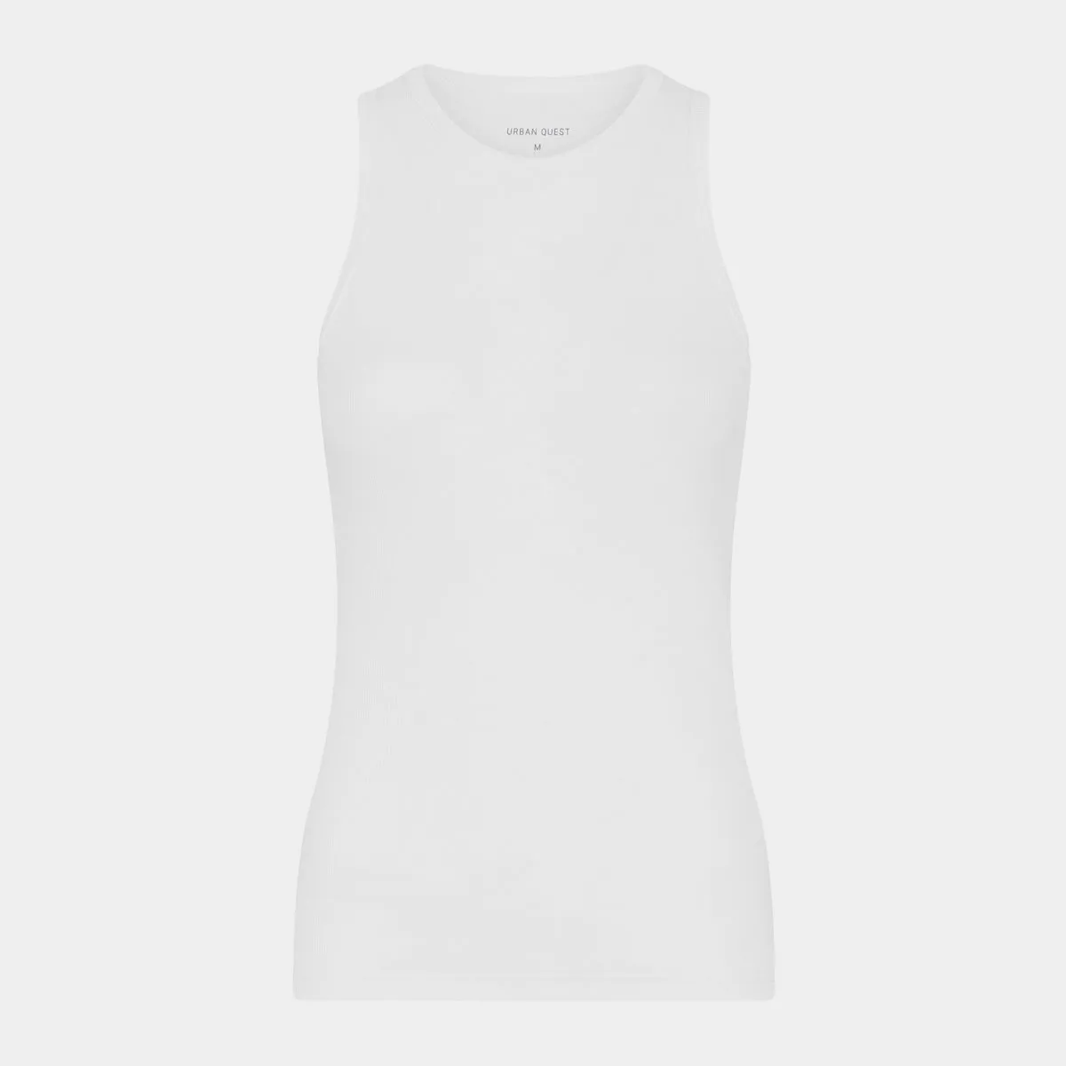 Hvid bambus rib tank top