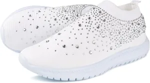 Ladmiple Womens Shoes Fiats With Arch Support Womens Running Shoes Non Slip Athletic Tennis Walking Workout Sneakers Casual Fashion Comfortable Slip On Gym Shoes 2023