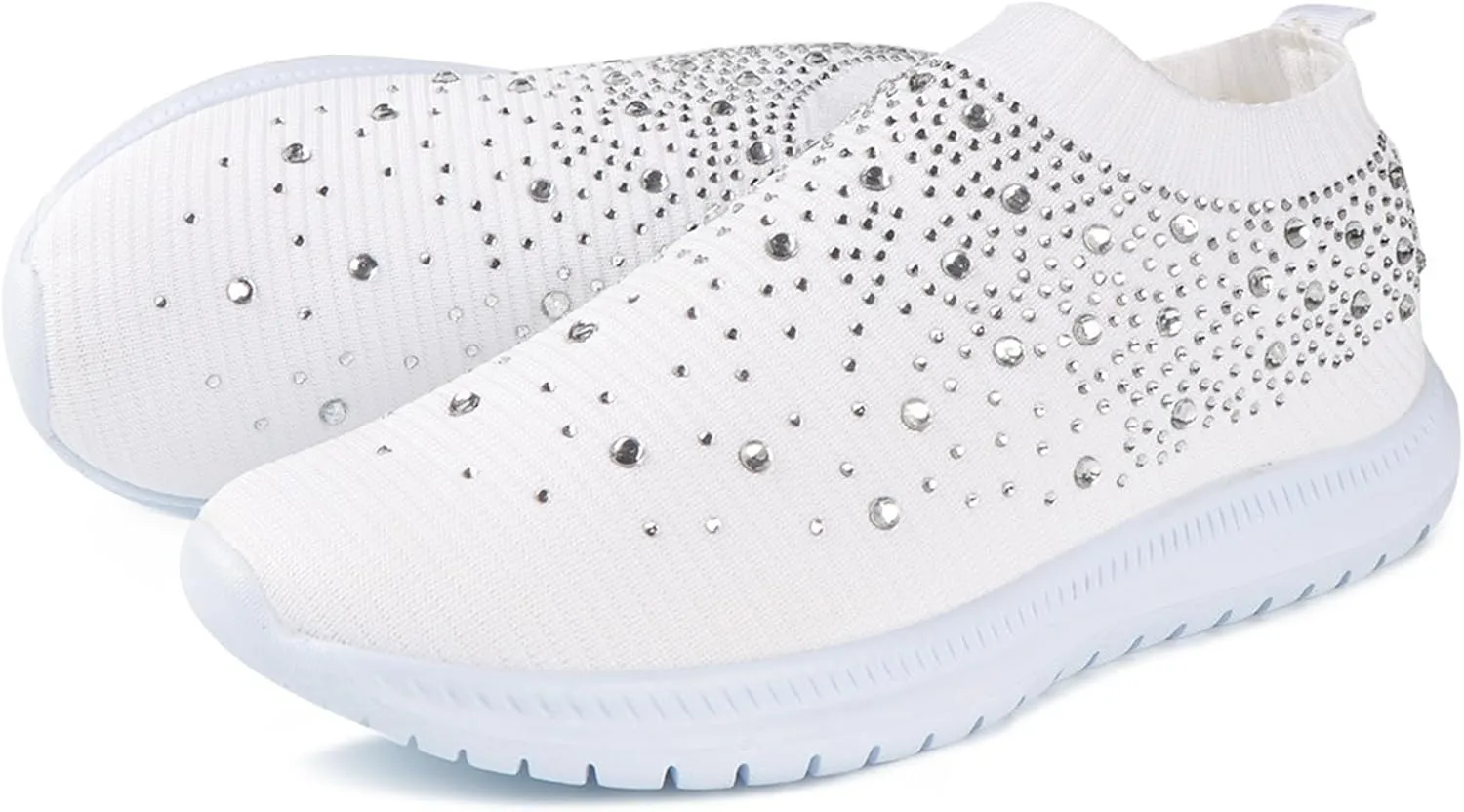 Ladmiple Womens Shoes Fiats With Arch Support Womens Running Shoes Non Slip Athletic Tennis Walking Workout Sneakers Casual Fashion Comfortable Slip On Gym Shoes 2023