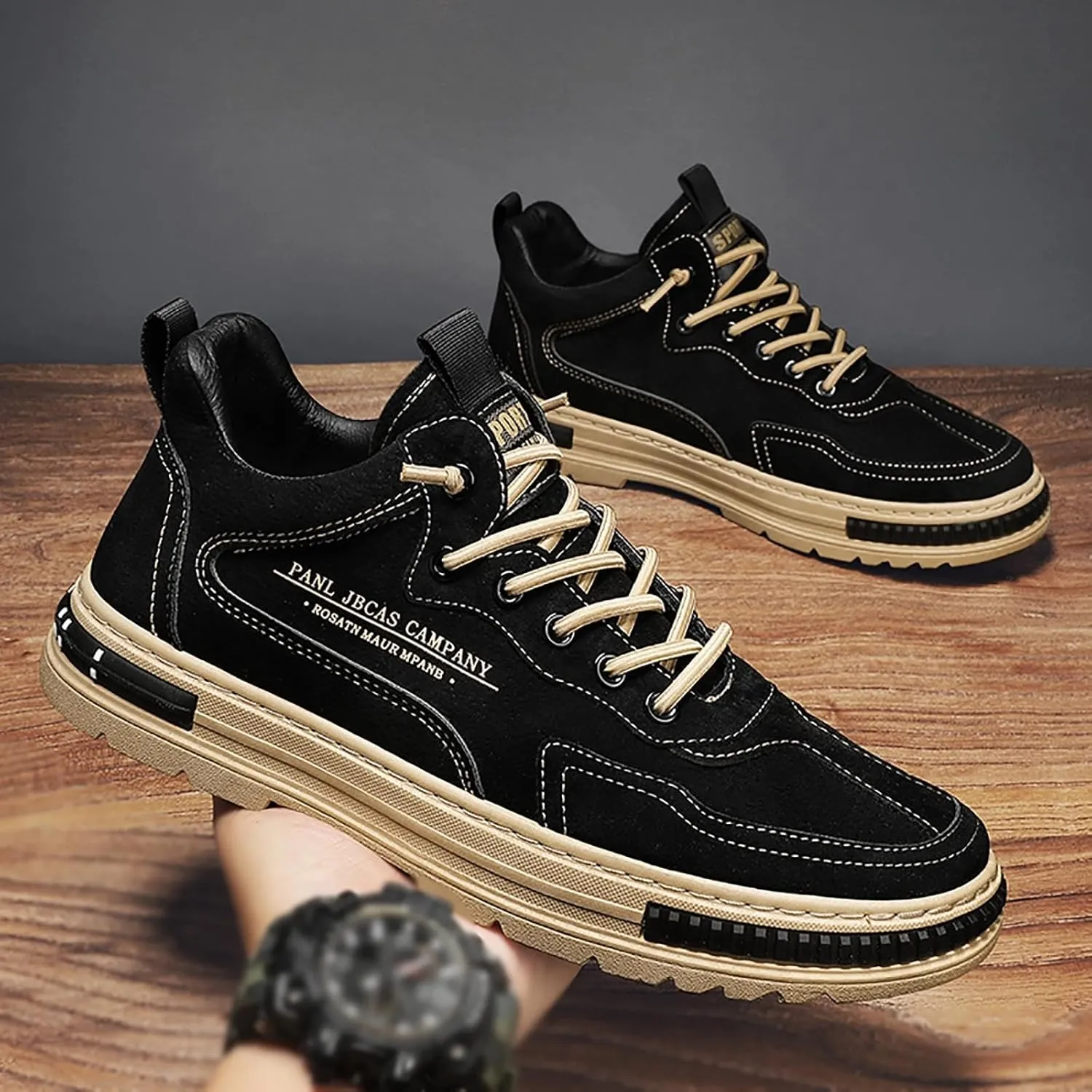 Non Slip Work Shoes For Men Fashion Walking Sneakers Kitchen Chef Shoe Comfortable Leather Casual Sneaker Cases for Men Soft