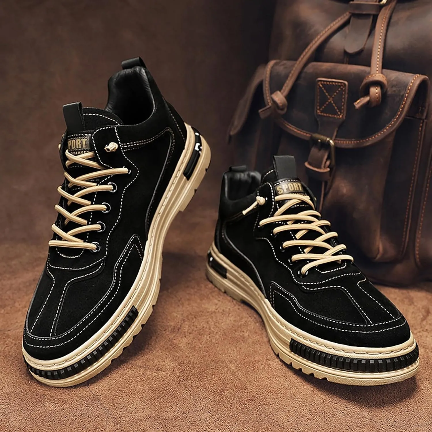 Non Slip Work Shoes For Men Fashion Walking Sneakers Kitchen Chef Shoe Comfortable Leather Casual Sneaker Cases for Men Soft