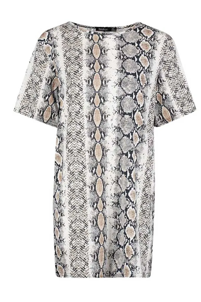 Petite Robe Oversized - Imprim serpent