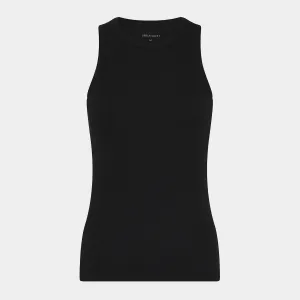 Sort bambus rib tank top
