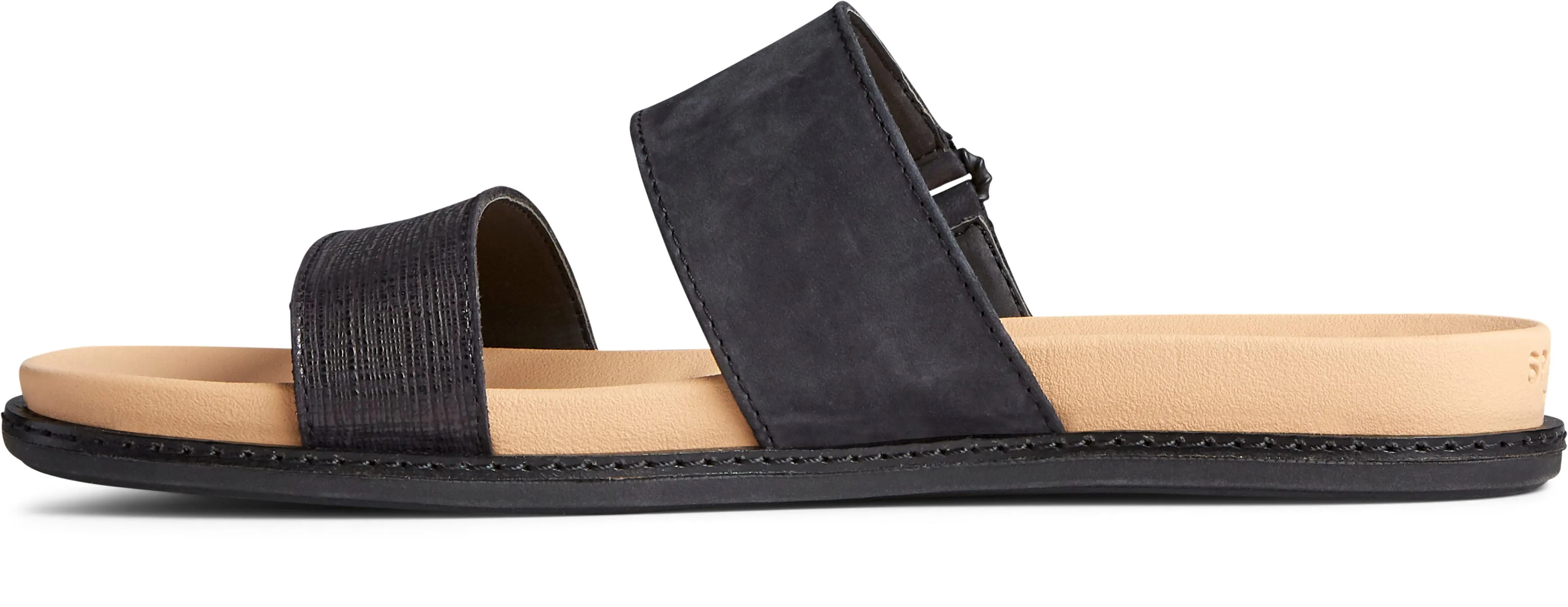Women's Waveside PLUSHWAVE Slide Black Sandal (STS86099)